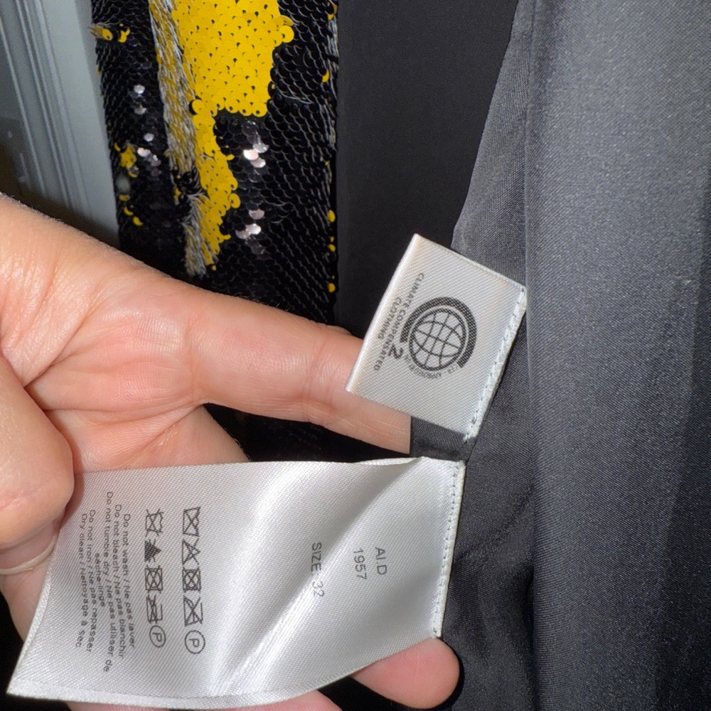 GANNI black and yellow changeable sequin dress - Picture 3 of 5